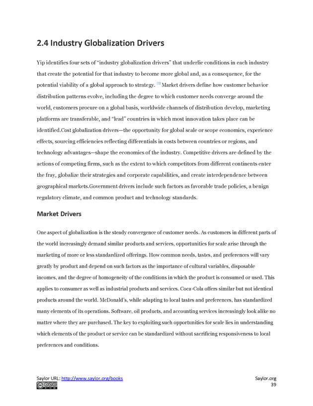 Fundamentals of Global Strategy - Page 39